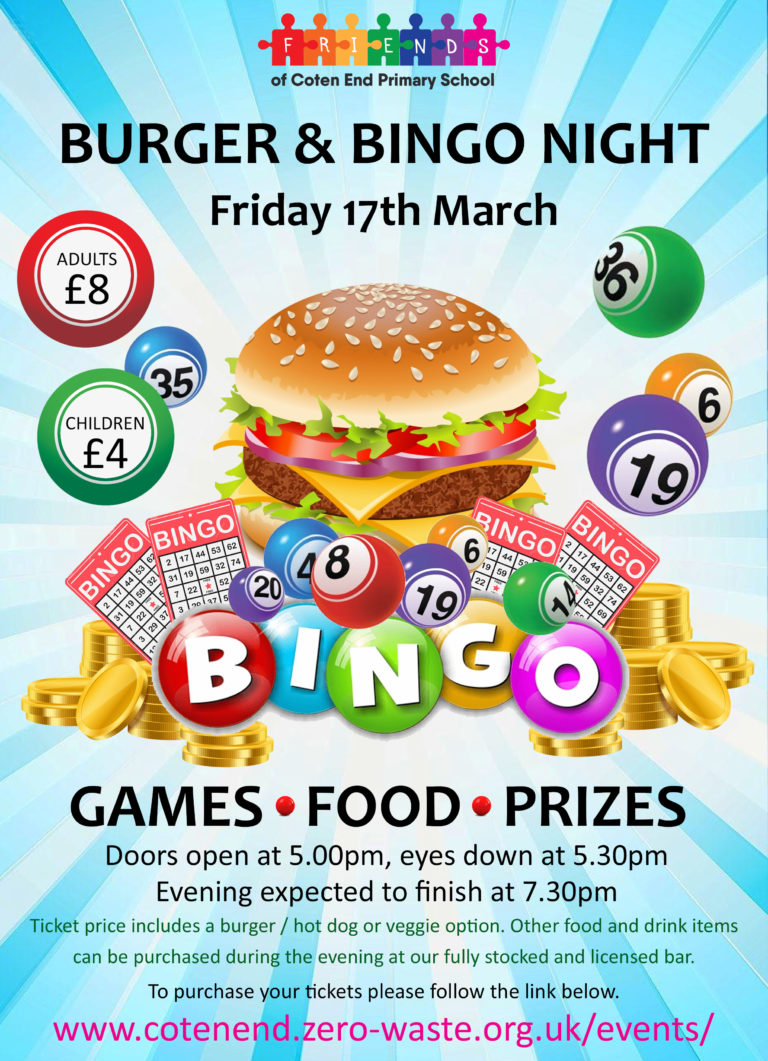 Burger & Bingo Night - Pre-order Drinks