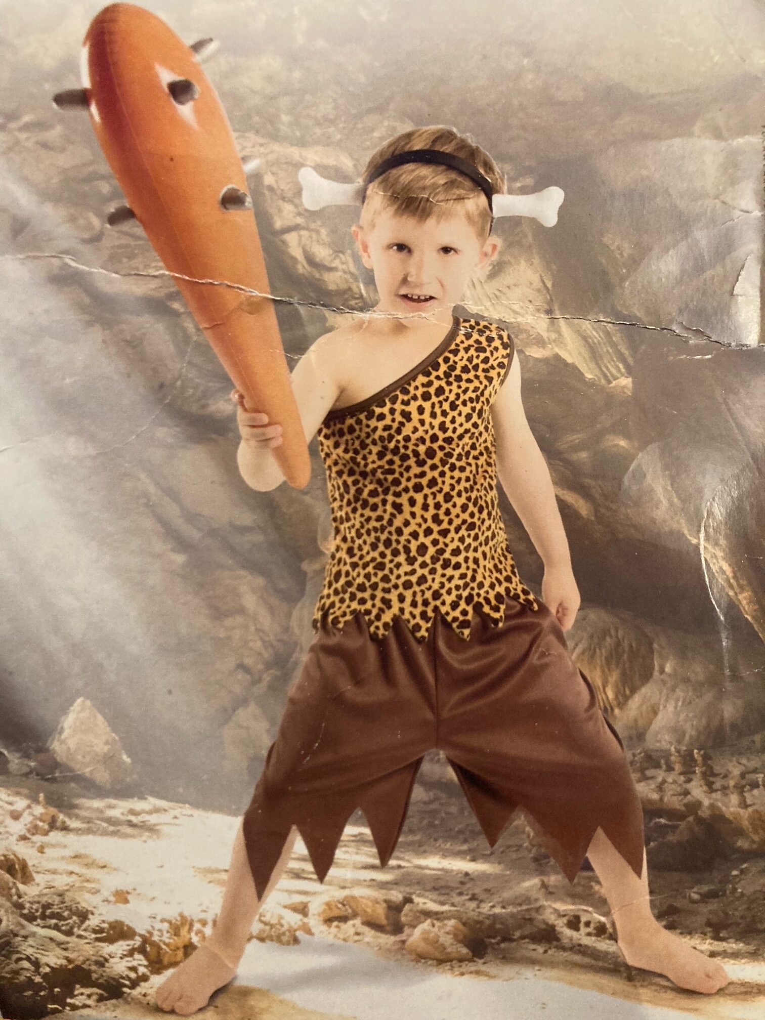 Stone Age Cave Boy- Size 6-8 (Hire)