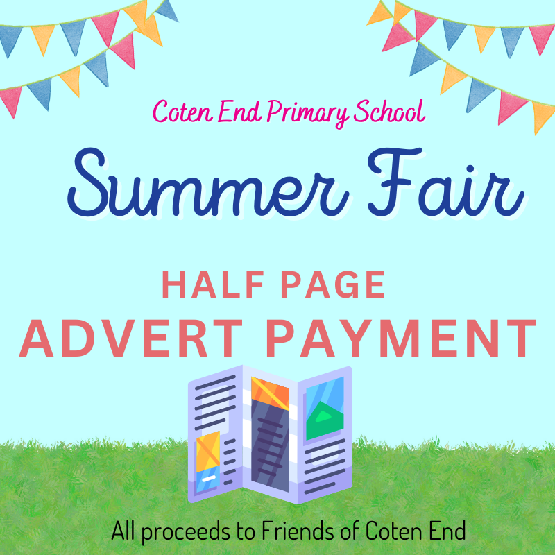 Coten End School Summer Fair HP Advert