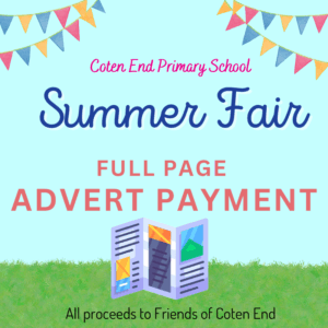 Coten End School Summer Fair FP Advert