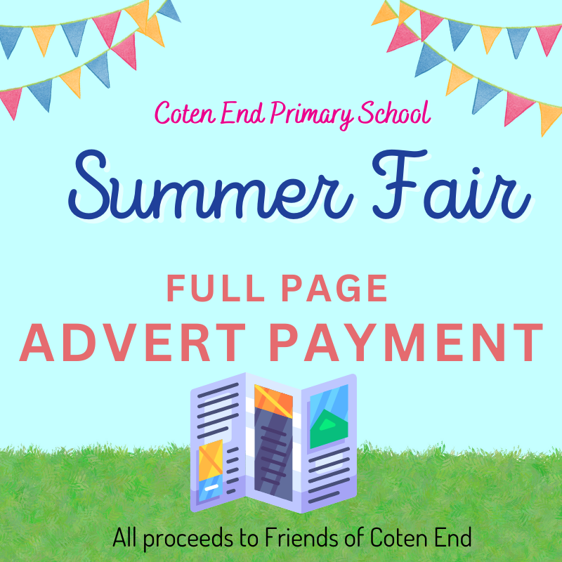 Coten End School Summer Fair FP Advert