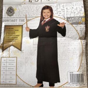 Harry Potter costume 10-12 (Hire) robe, tie & wand
