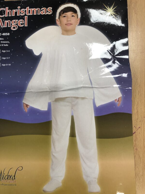 Angel Gabriel top, trousers & wings , no halo (Hire)