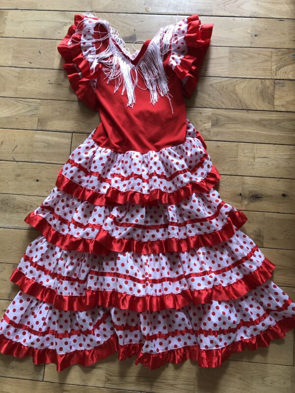 Spanish dress 8-10 (hire)